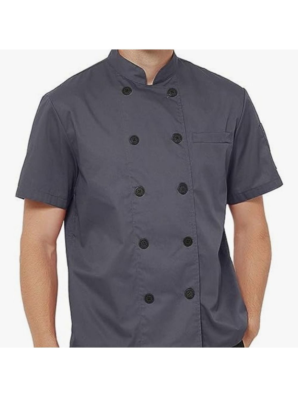 Toptie  Unisex Short Sleeve Chef Coat Jacket Lightweight NWOT  Size L
